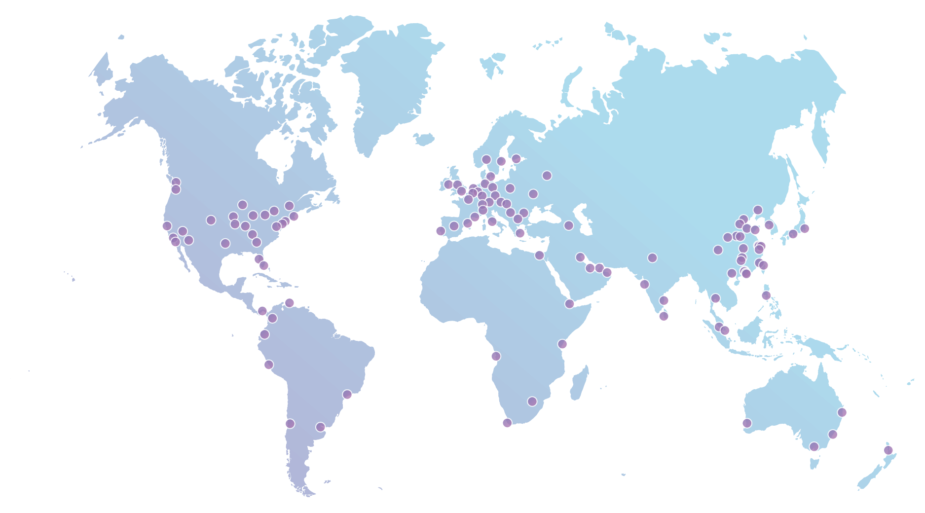 mapa com datacenters da cloudflare