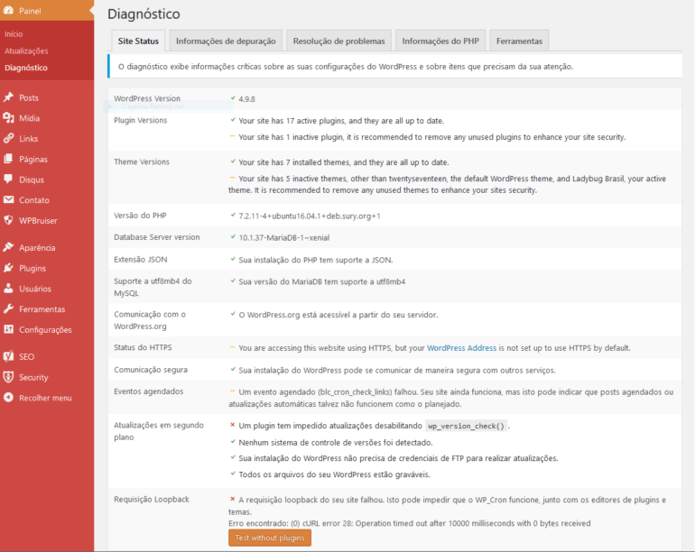 Health Check & Troubleshooting, o novo plugin WordPress.org